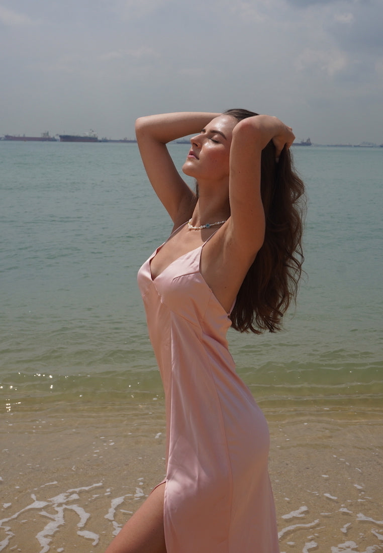 Ashley-Summer-Yumi-Blush-Satin-Silk-Maxi-Slip-Dress-Singapore