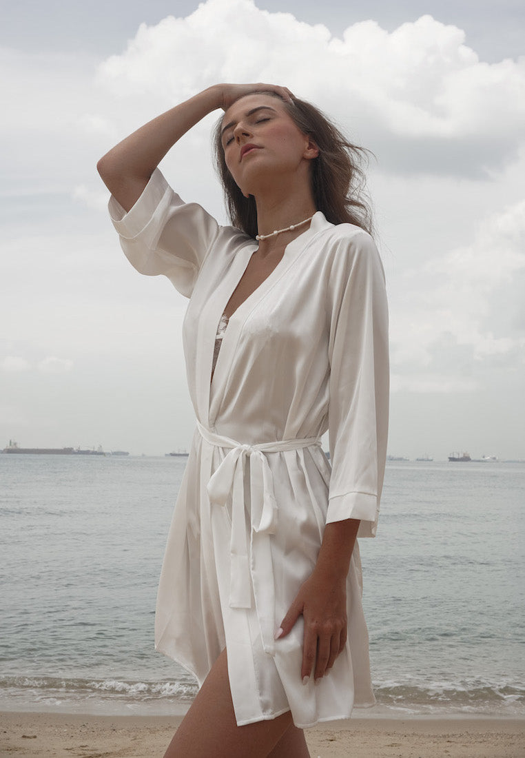     Love-Silk-Satin-White-Kimono-Robe-Singapore-Ashley-Summer-Co