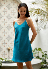 Light-turqoise-blue-satin-silk-slip-dresses-sleepwear-singapore-ashley-summer-co
