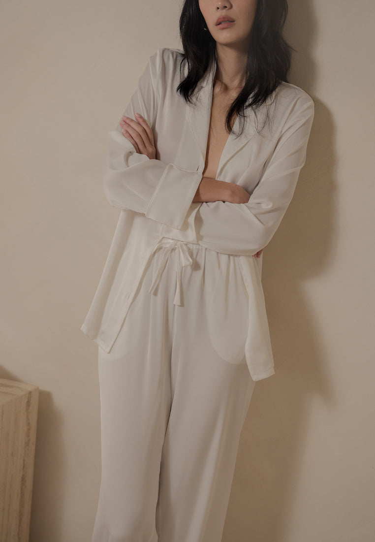 Porter-white-satin-silk-pajamas-for-women-best-loungewear-singapore-Ashley-Summer-Co